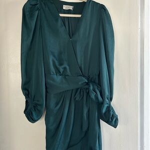 Dress Forum Emerald Green Long Sleeve Dress